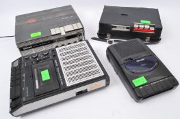 FOUR VINTAGE PHILIPS & UHER CASSETTE RECORDERS