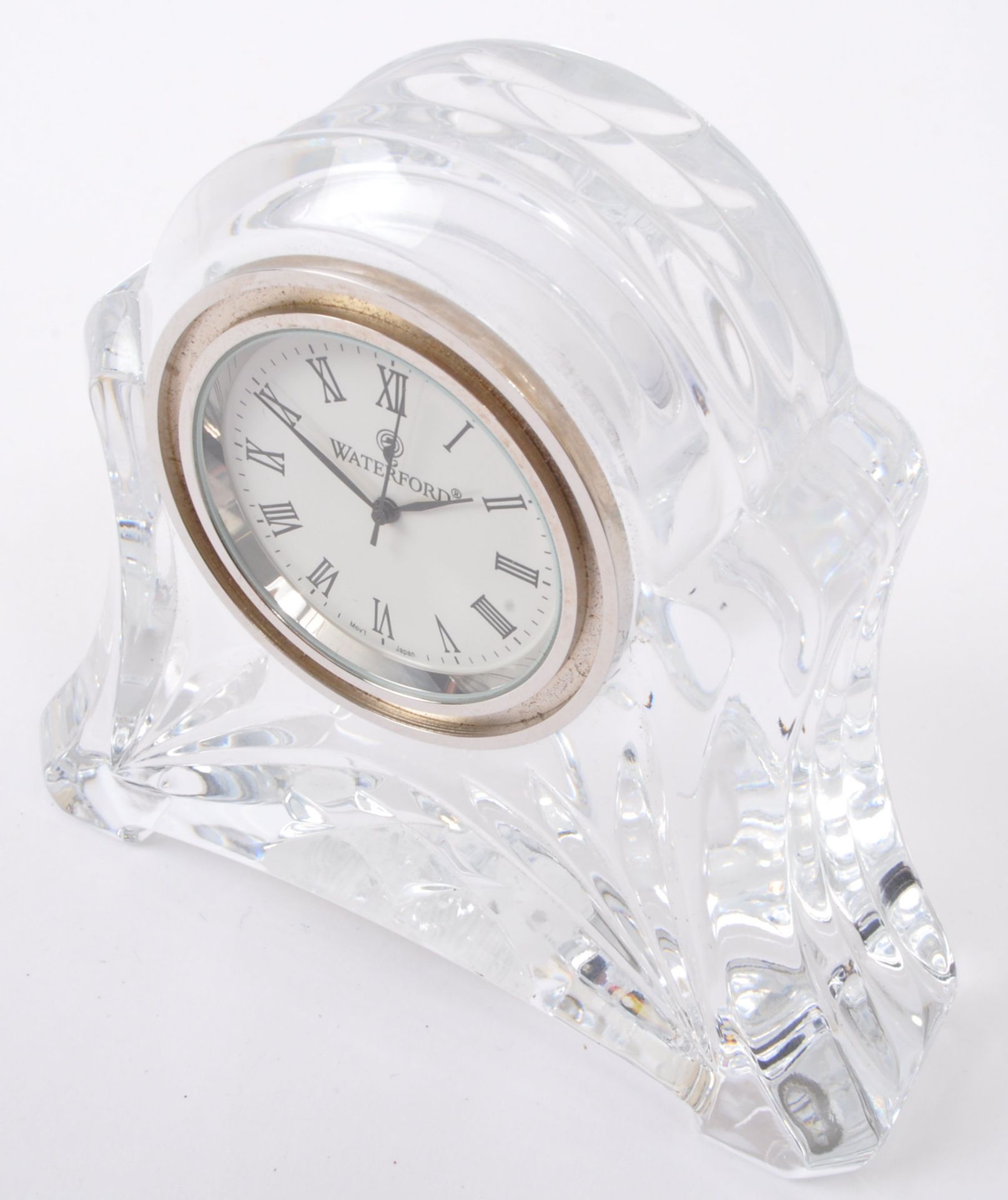 WATERFORD CRYSTAL GLASS NOS MANTEL CLOCK - Image 3 of 6