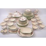 EARLY 20TH CENTURY COPELAND SPODE 'CHINESE ROSE' DINNERWARE