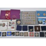 COLLECTION OF VINTAGE UK & FOREIGN SILVER & NON COINS & SETS