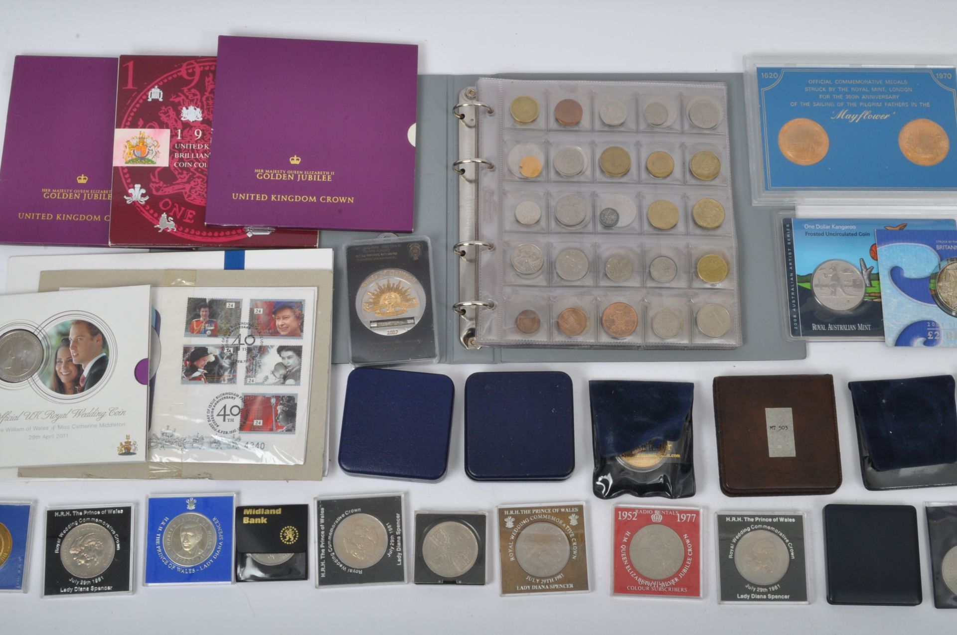COLLECTION OF VINTAGE UK & FOREIGN SILVER & NON COINS & SETS