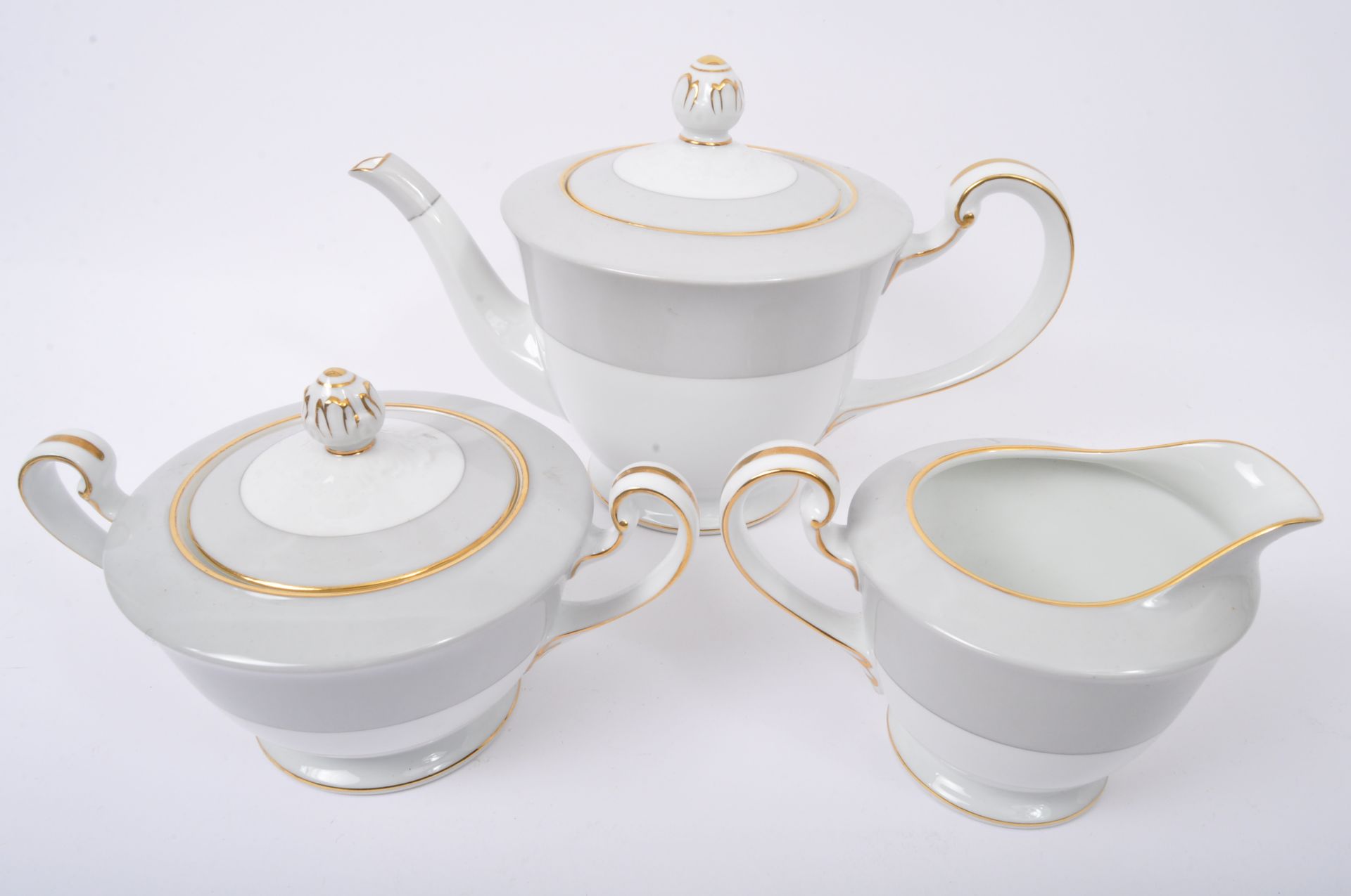 JAPAN NORITAKE - TWO TONE & GILT COFFEE TEA SERVICE - Image 6 of 6