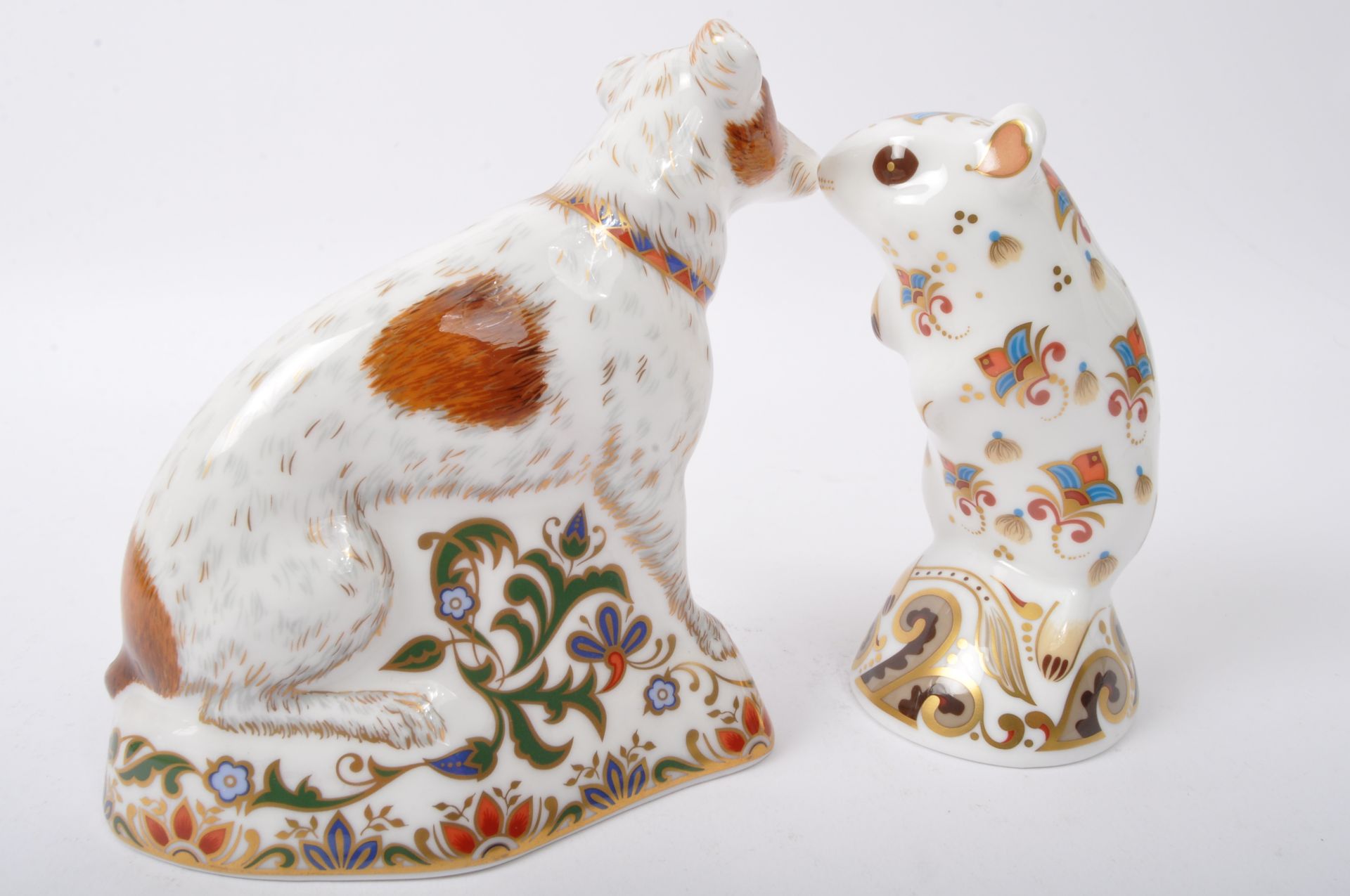 ROYAL CROWN DERBY - TWO VINTAGE JACK RUSSEL & GERBIL FIGURES - Image 4 of 6