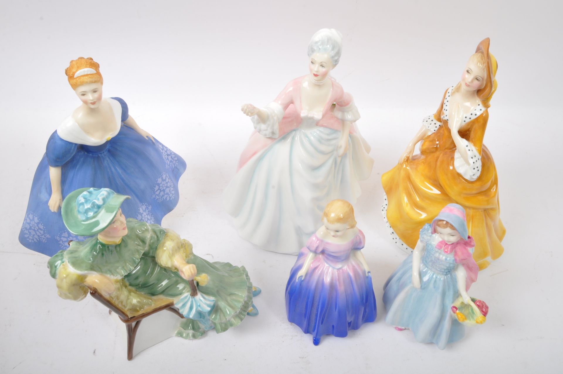 ASSORTMENT OF VINTAGE ROYAL DOULTON BONE CHINA FIGURES