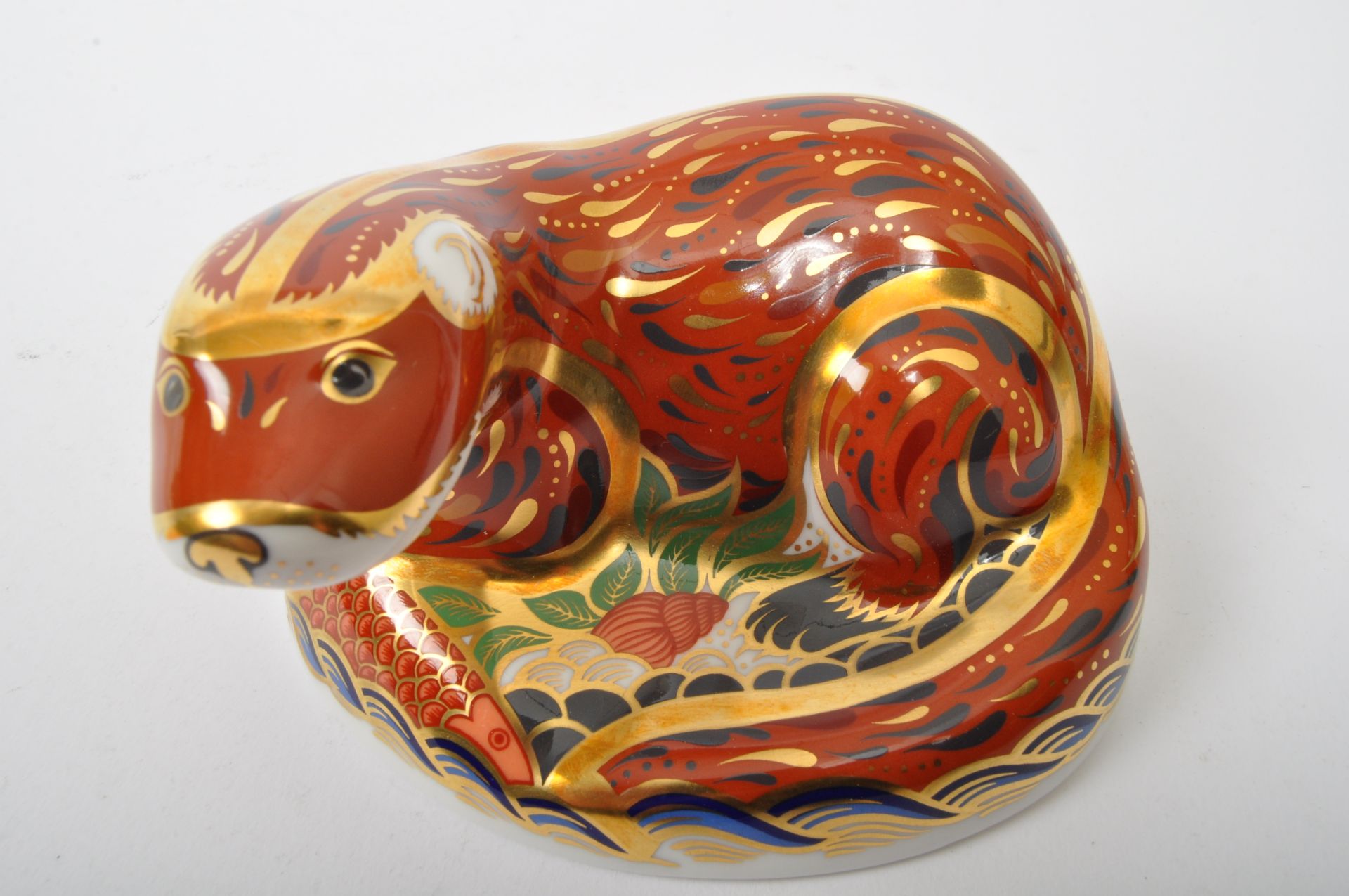 ROYAL CROWN DERBY - OTTER - BONE CHINA PAPERWEIGHT - Image 2 of 5