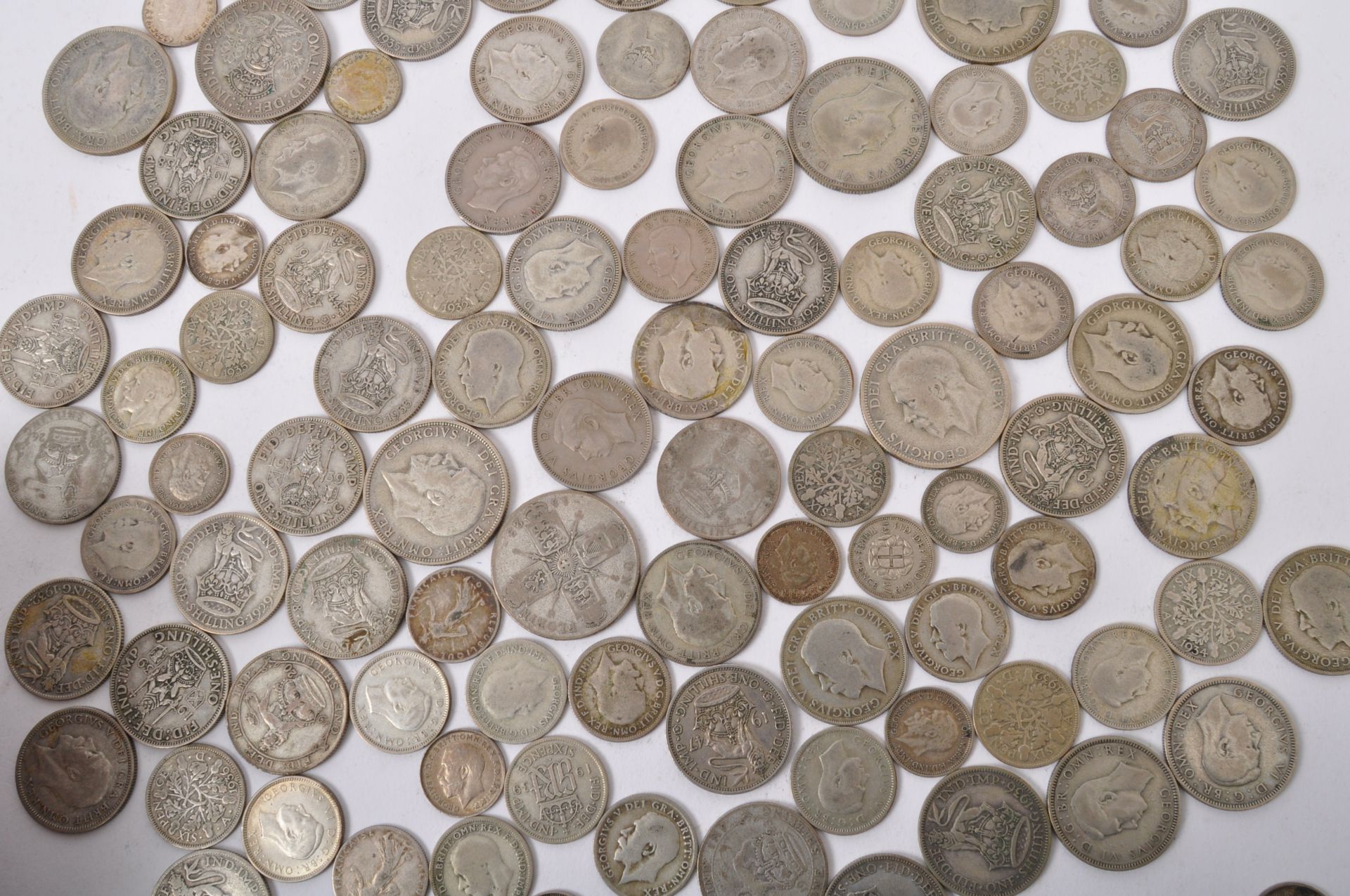 GEORGIAN SILVER & HALF SILVER COIN CURRENCY - Image 5 of 5