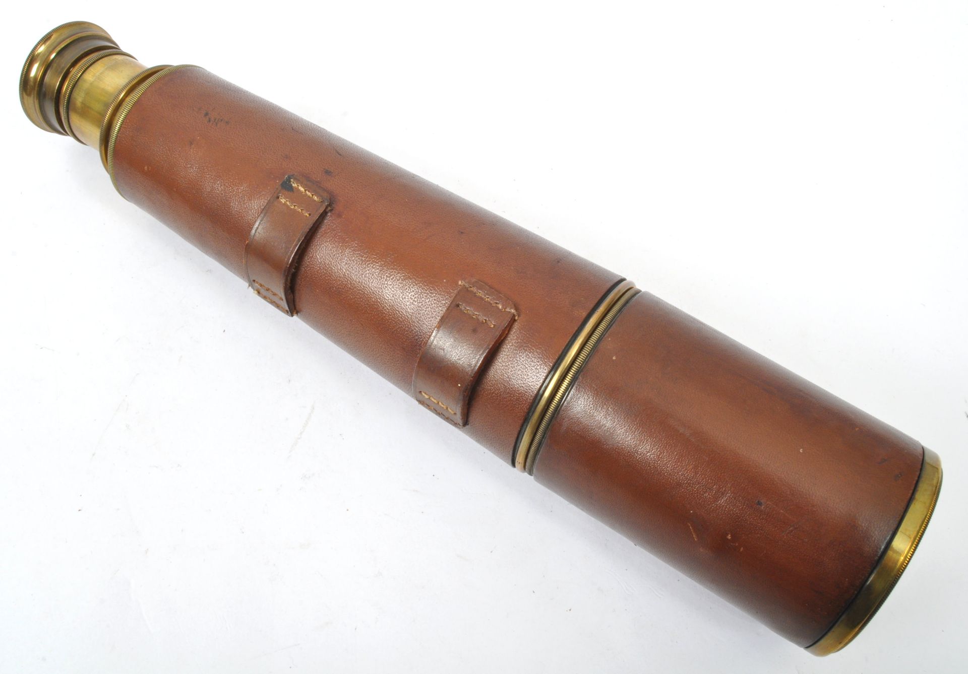 EARLY 20TH CENTURY J. H. STEWARD BRASS TWO DRAWER TELESCOPE - Image 5 of 5