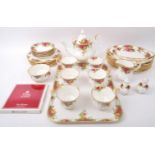 VINTAGE CIRCA 1960S ROYAL ALBERT 'OLD COUNTRY ROSES' TEA SET