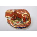 ROYAL CROWN DERBY - OTTER - BONE CHINA PAPERWEIGHT