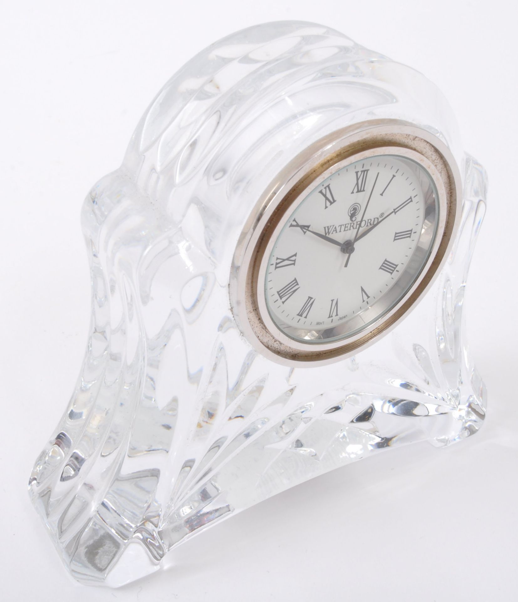 WATERFORD CRYSTAL GLASS NOS MANTEL CLOCK - Image 2 of 6