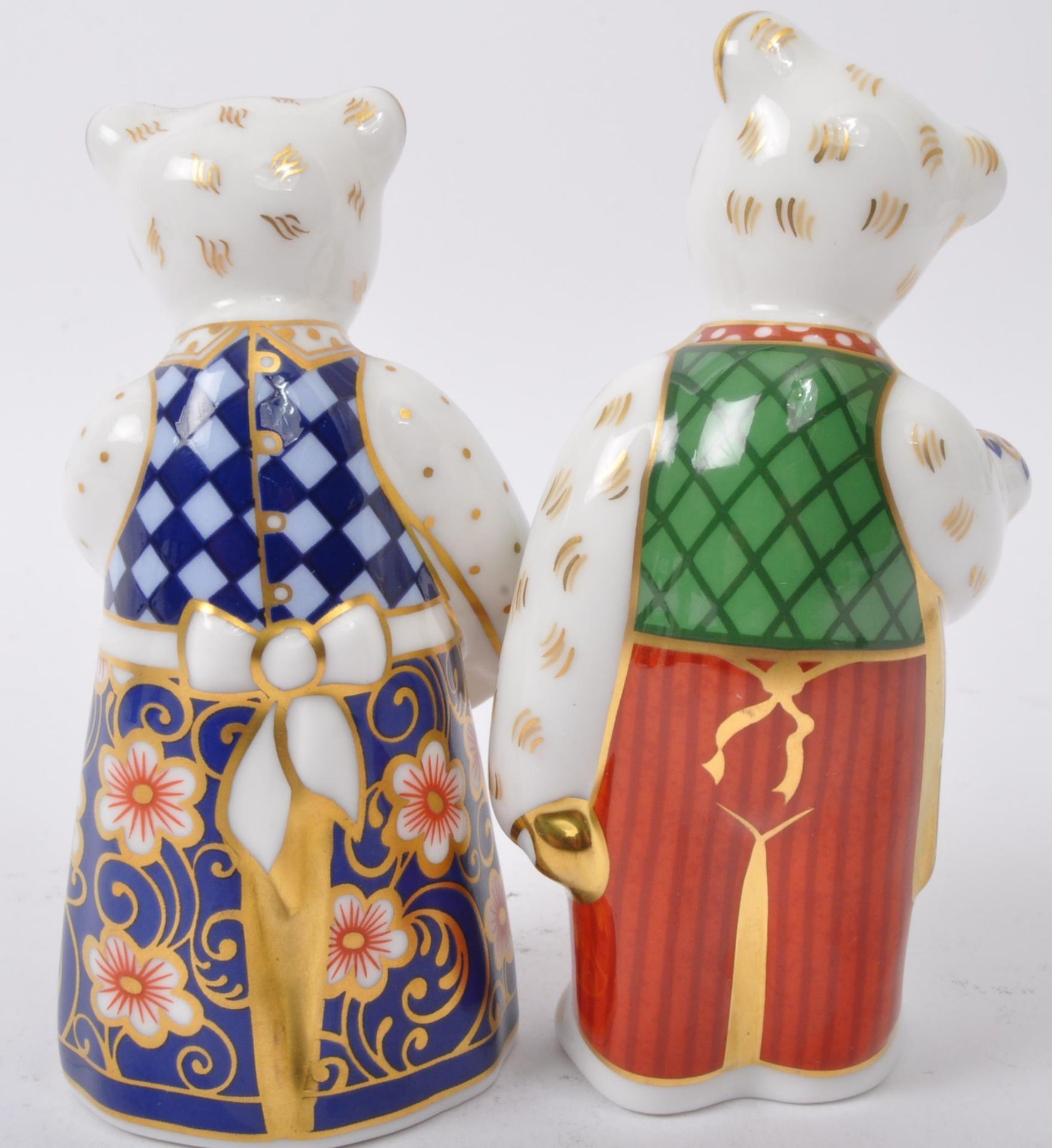 ROYAL CROWN DERBY - TWO VINTAGE TEDDY BEARS FIGURES - Image 3 of 5