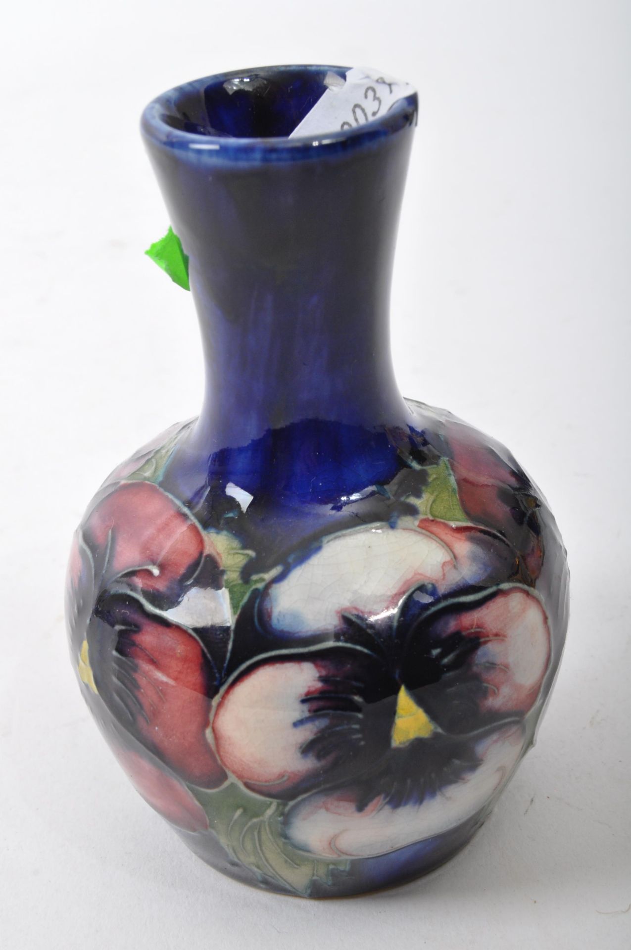 MOORCROFT BRITISH POTTERY - PAIR OF MINIATURE VASES - Image 4 of 5