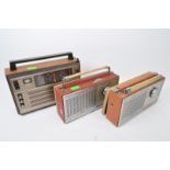 THREE RETRO VINTAGE RADIO RECEIVERS - SELENA & PERDIO