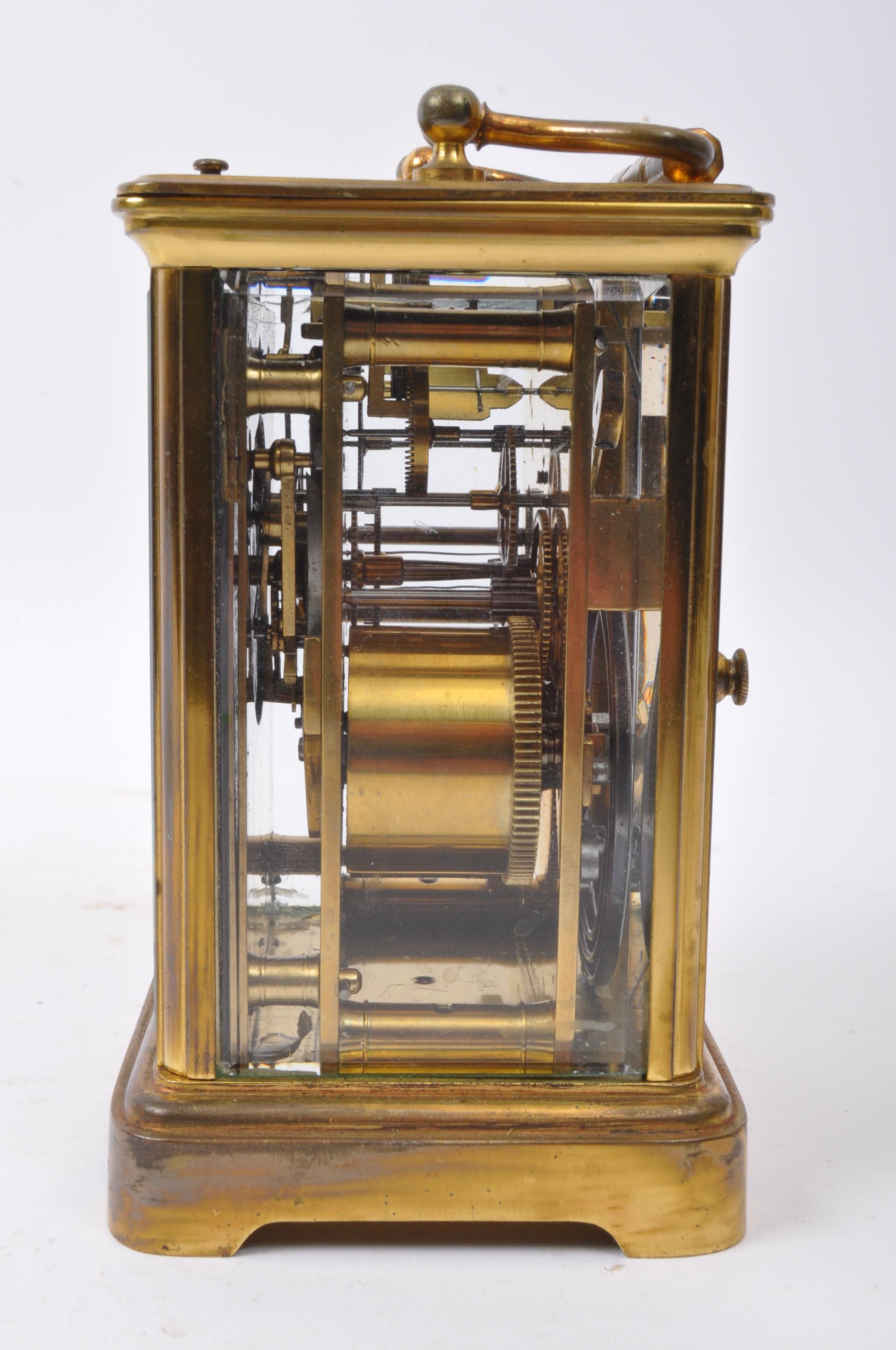 EARLY 20TH CENTURY BRASS CARRIAGE CLOCK - Image 3 of 5