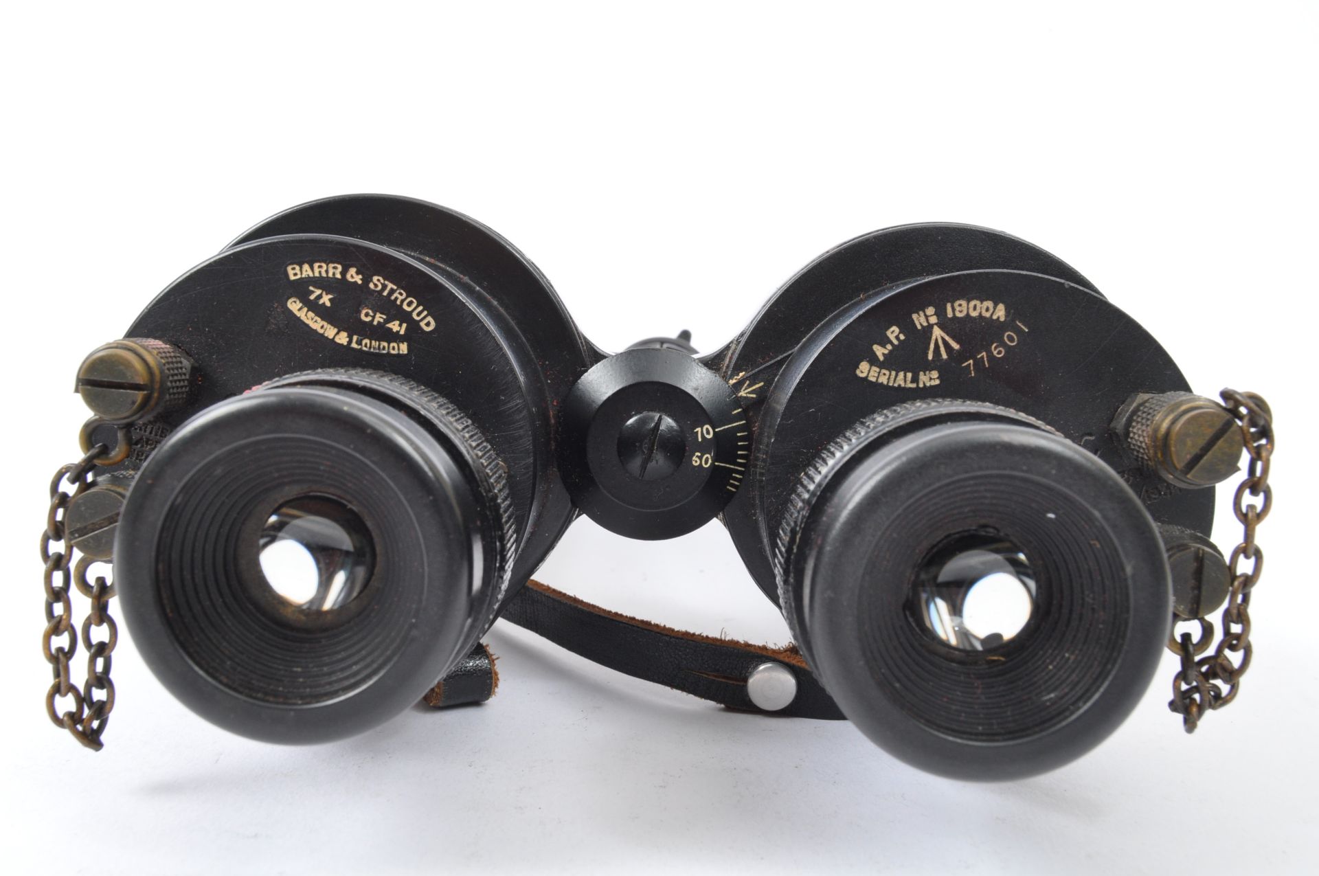 PAIR OF 1934 MILITARY BARR & STROUD 7X CF 41 BINOCULARS - Image 3 of 5