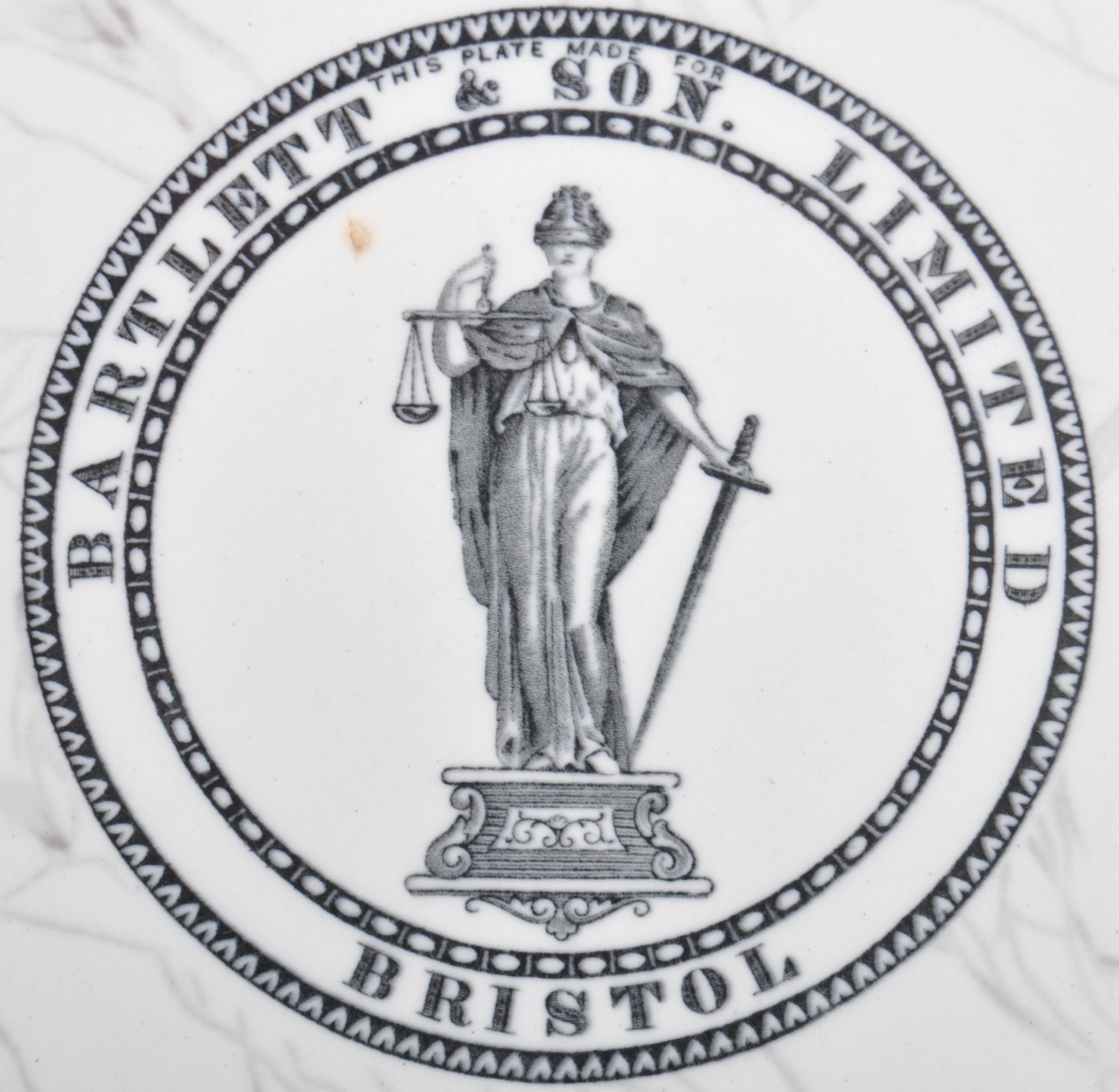 VICTORIAN BARTLETT & SONS OF BRISTOL COUNTER PLATE - Image 7 of 12