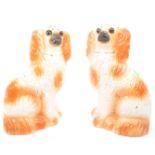 PAIR OF VICTORIAN STAFFORDSHIRE CERAMIC DOGS