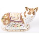 ROYAL CROWN DERBY BONE CHINA CORGI PLATINUM JUBILEE