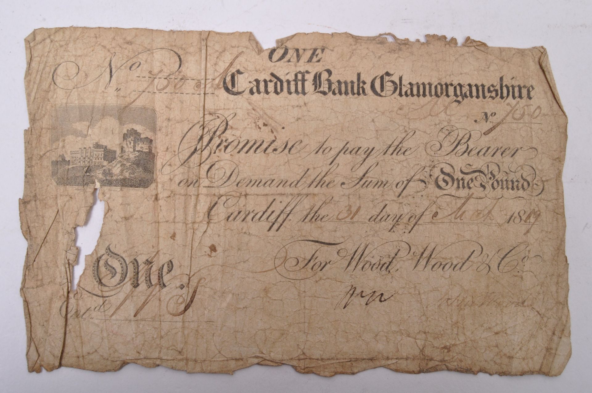 FOUR 19TH CENTURY & LATER BRITISH BANK NOTES - Bild 3 aus 5