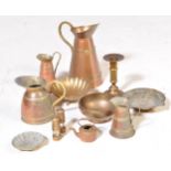 COLLECTION OF RETRO COPPER & BRASS ITEMS