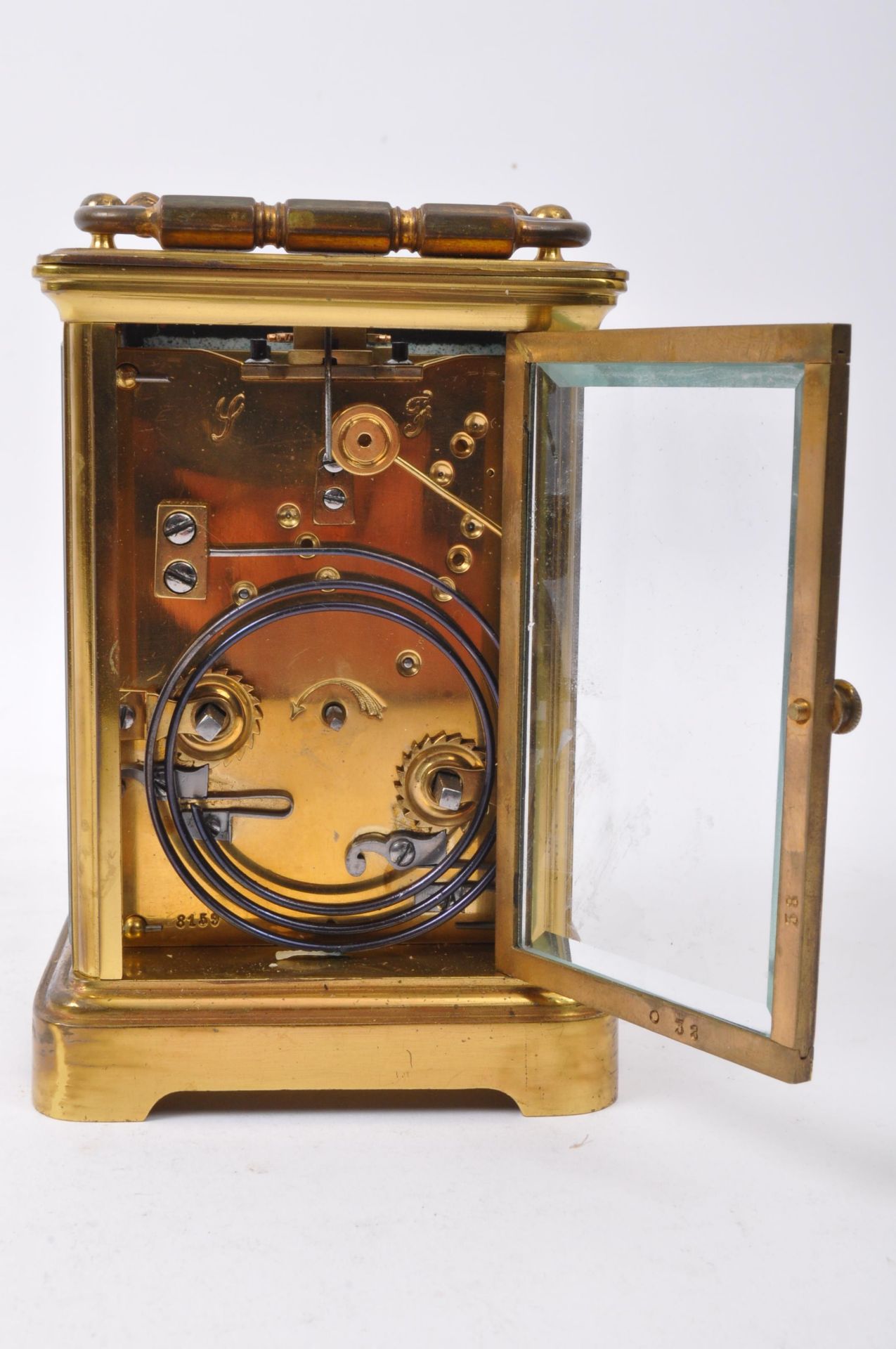 EARLY 20TH CENTURY BRASS CARRIAGE CLOCK - Image 4 of 5