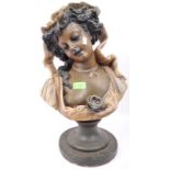 LARGE 20TH CENTURY RESIN FIGURAL BUST