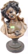 LARGE 20TH CENTURY RESIN FIGURAL BUST
