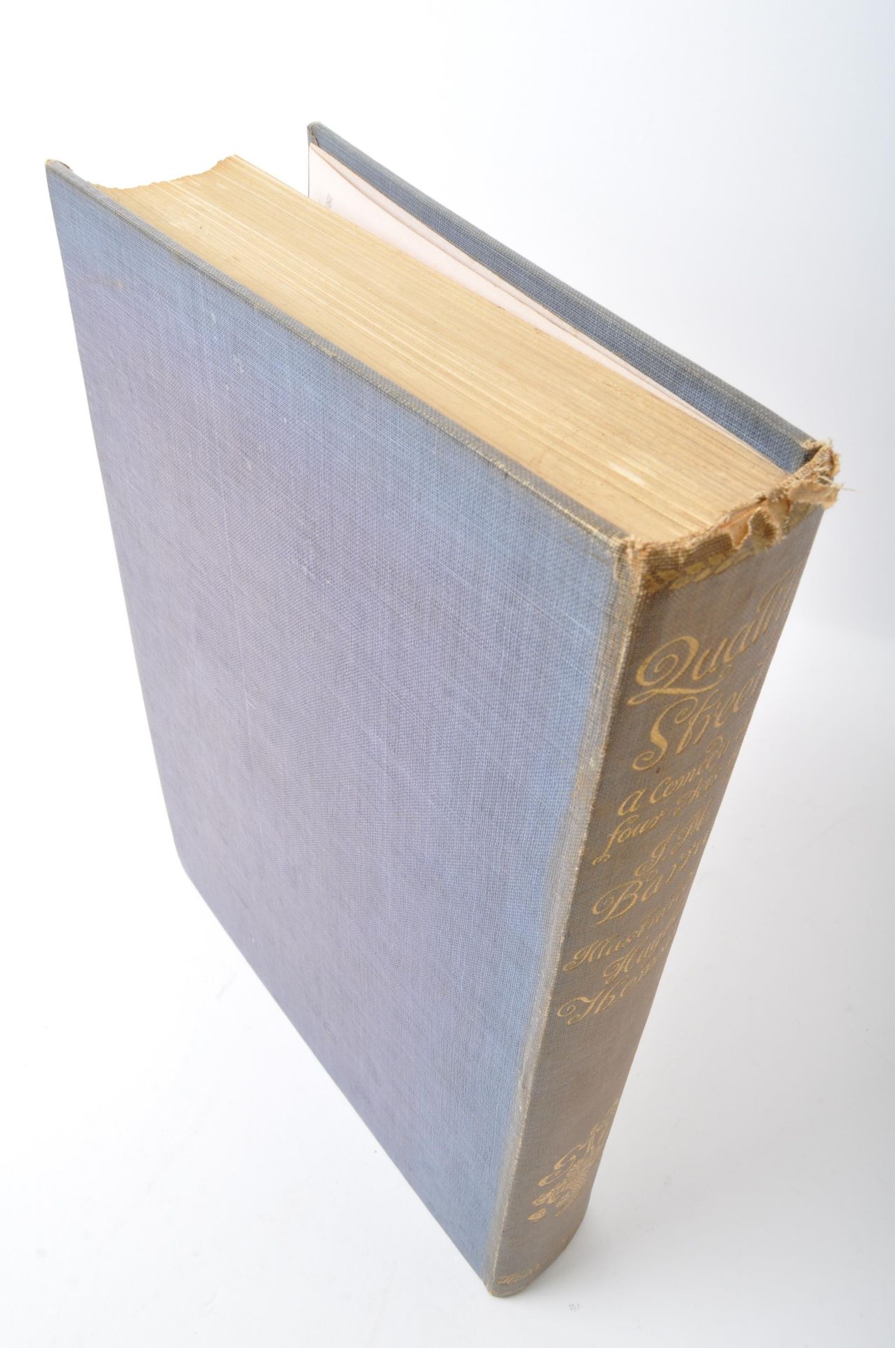 QUALITY STREET - J M BARRIE - GILT BLUE CLOTH HARDBACK BOOK - Image 3 of 6