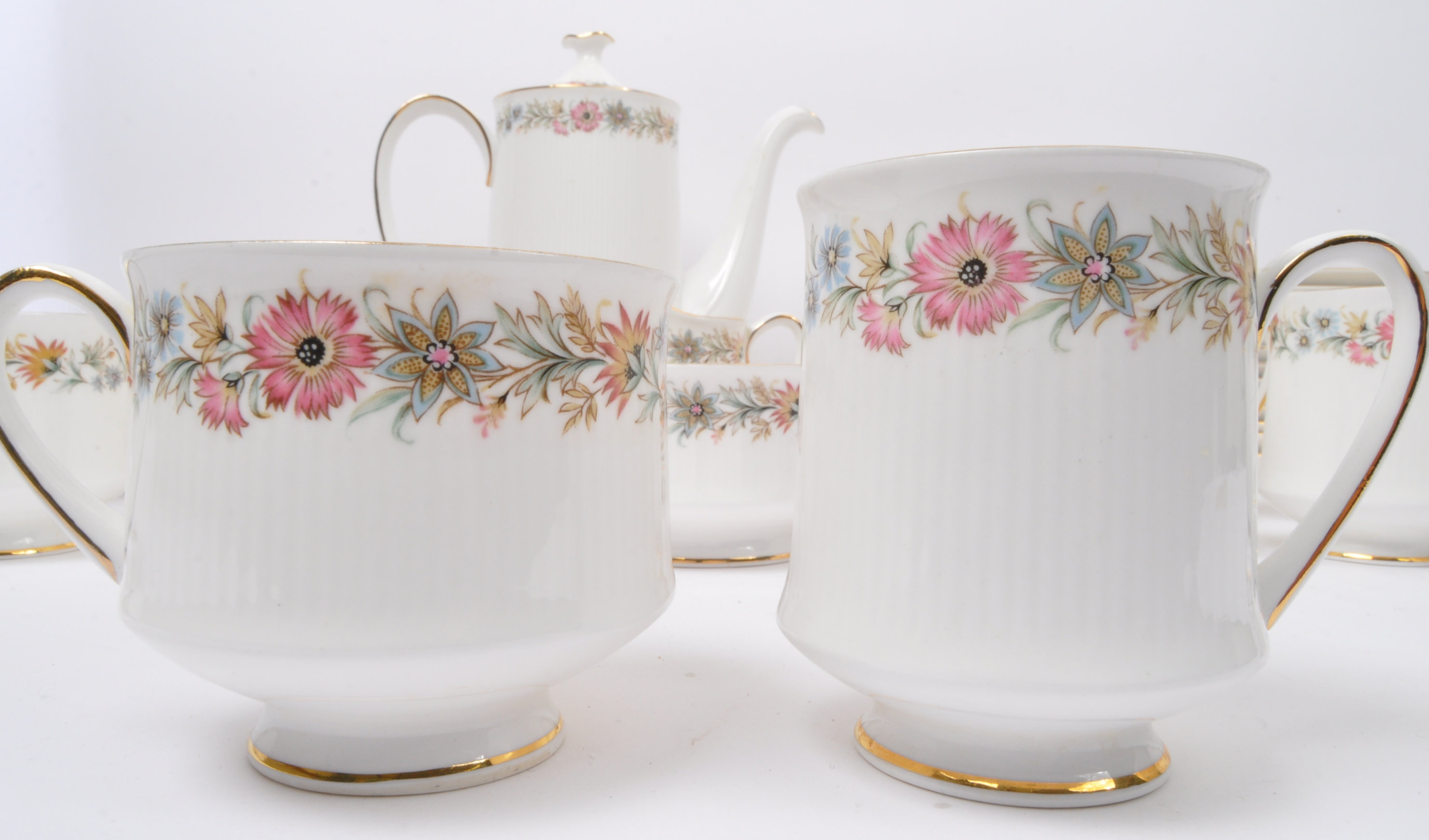 CONTEMPORARY ROYAL ALBERT PARAGON 'BELINDA' CHINA COFFEE SET - Image 3 of 6