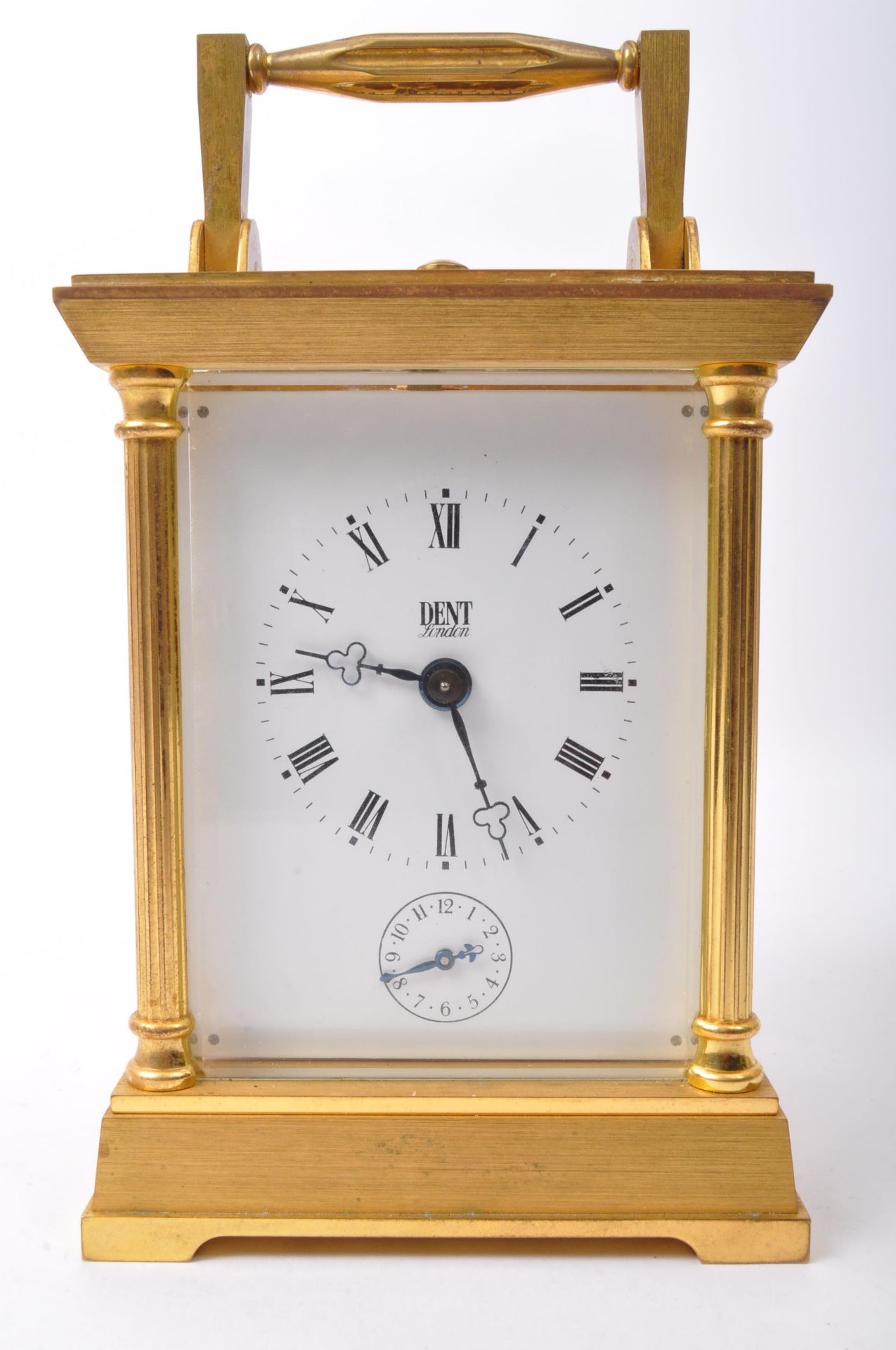 DENT OF LONDON - BRASS GILDED CARRIAGE CLOCK