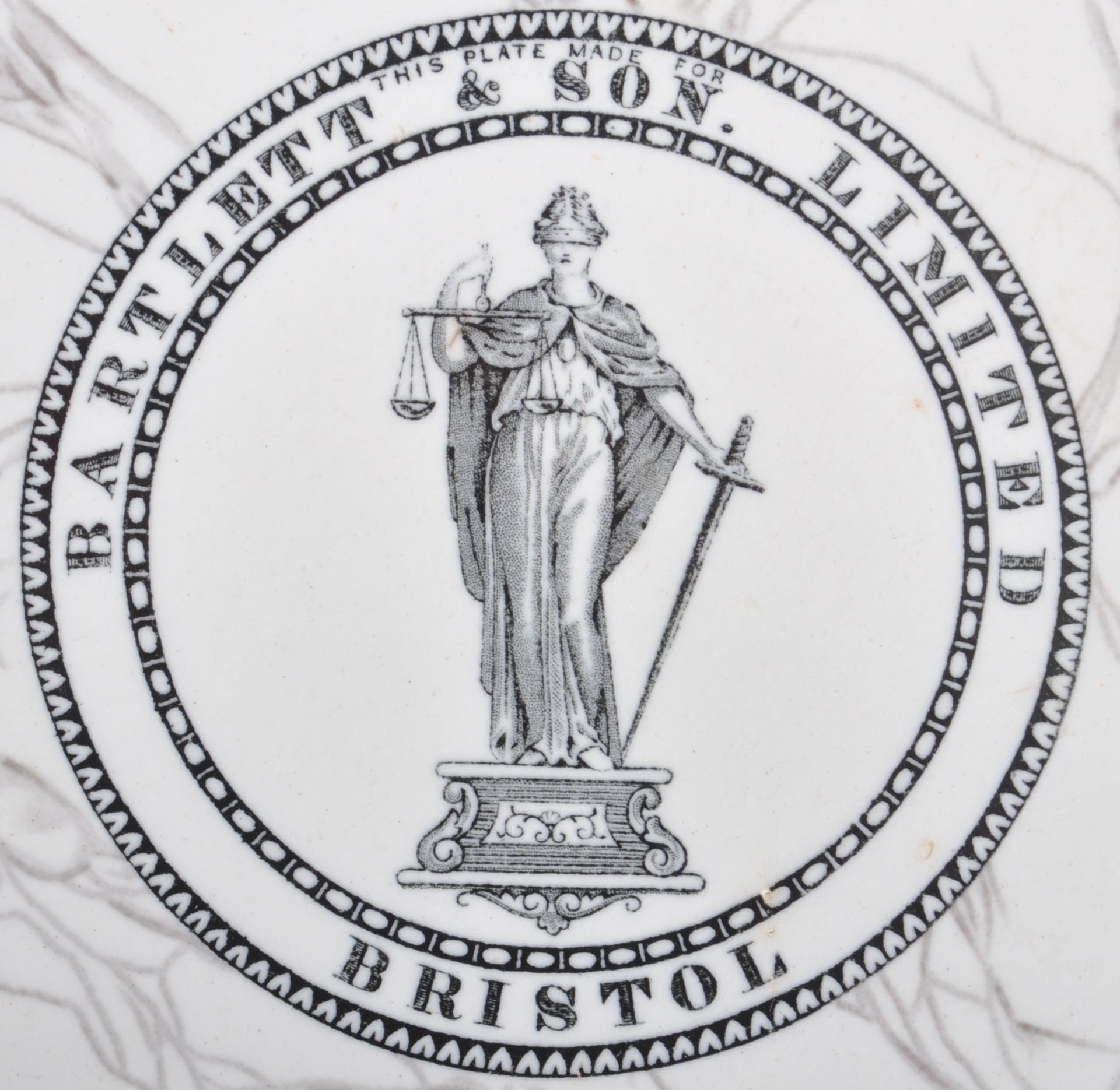 VICTORIAN BARTLETT & SONS OF BRISTOL COUNTER PLATE - Image 2 of 12