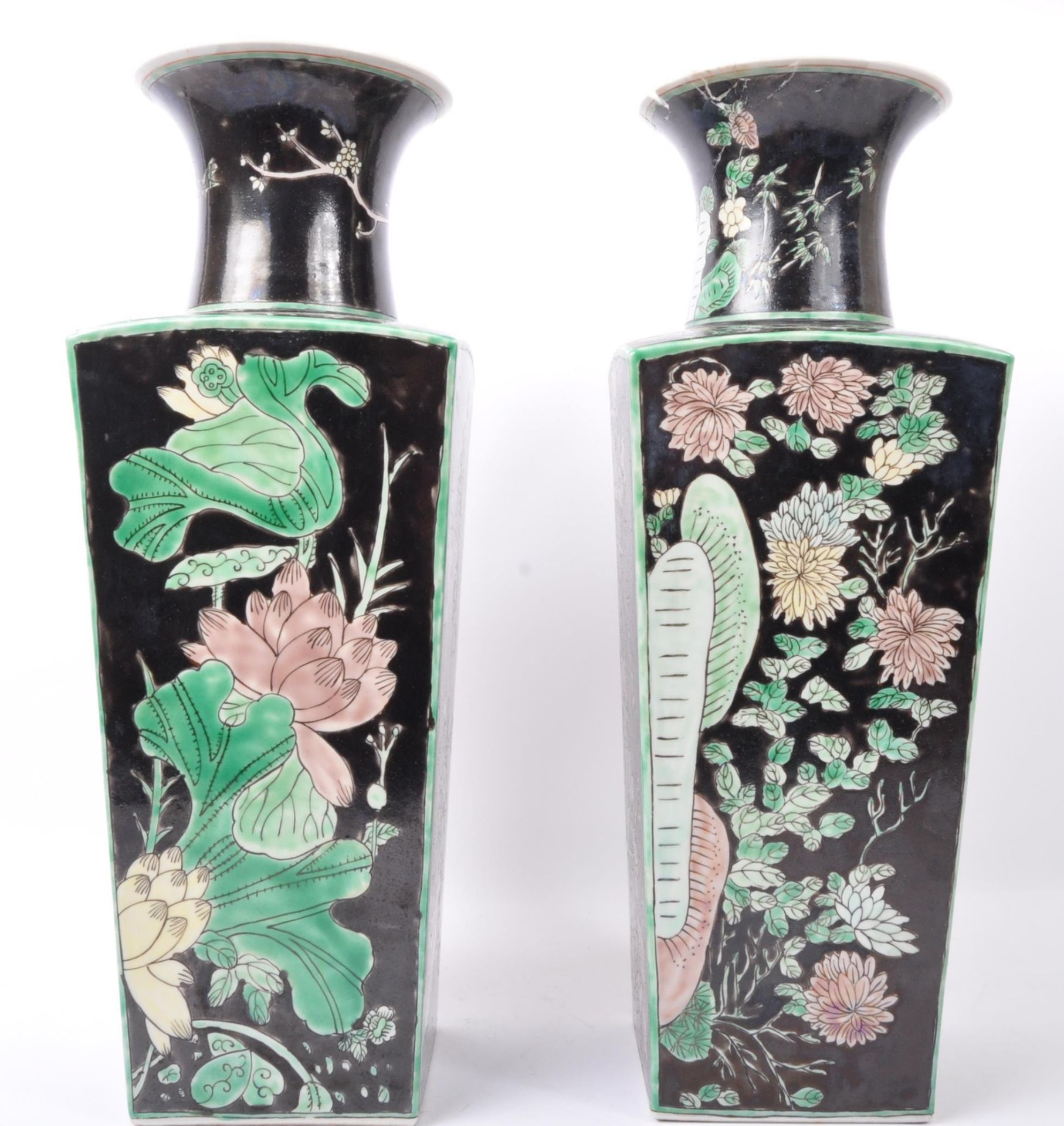 PAIR OF 20TH CENTURY CHINESE ORIENTAL CERAMIC VASES - Image 2 of 5