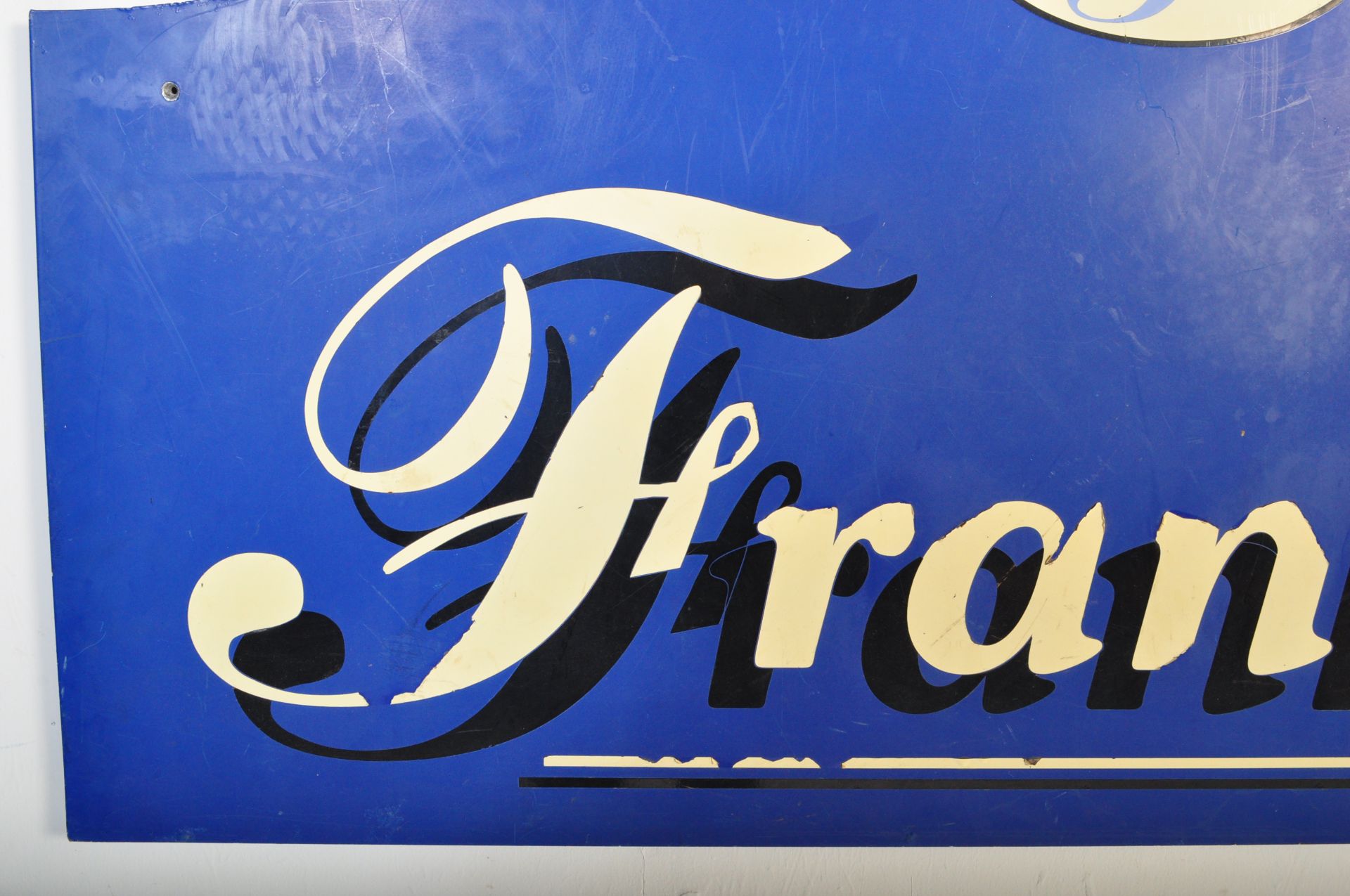 VINTAGE RETRO FRANKLINS PAINTED SHOP SIGN - Image 3 of 6