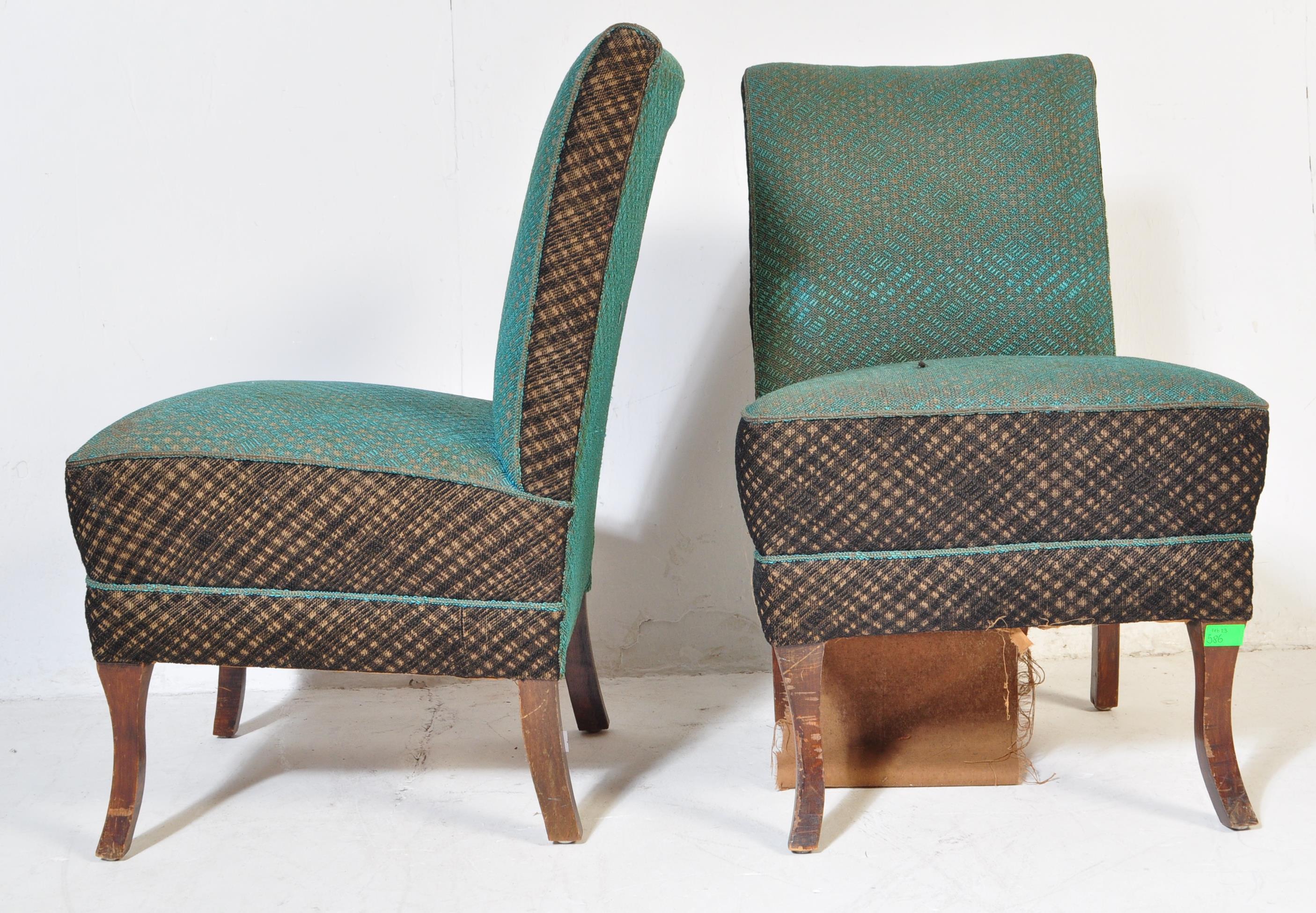 VINTAGE 20TH CENTURY CIRCA 1940S COCTAIL CHAIRS - Image 3 of 5