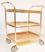 RETRO VINTAGE HOSTESS SERVING COCKTAIL TROLLEY