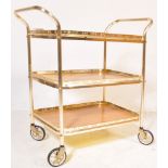 RETRO VINTAGE HOSTESS SERVING COCKTAIL TROLLEY