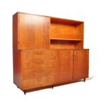 DANISH TEAK HIGH BOARD CREDENZA - MID 20TH CENTURY