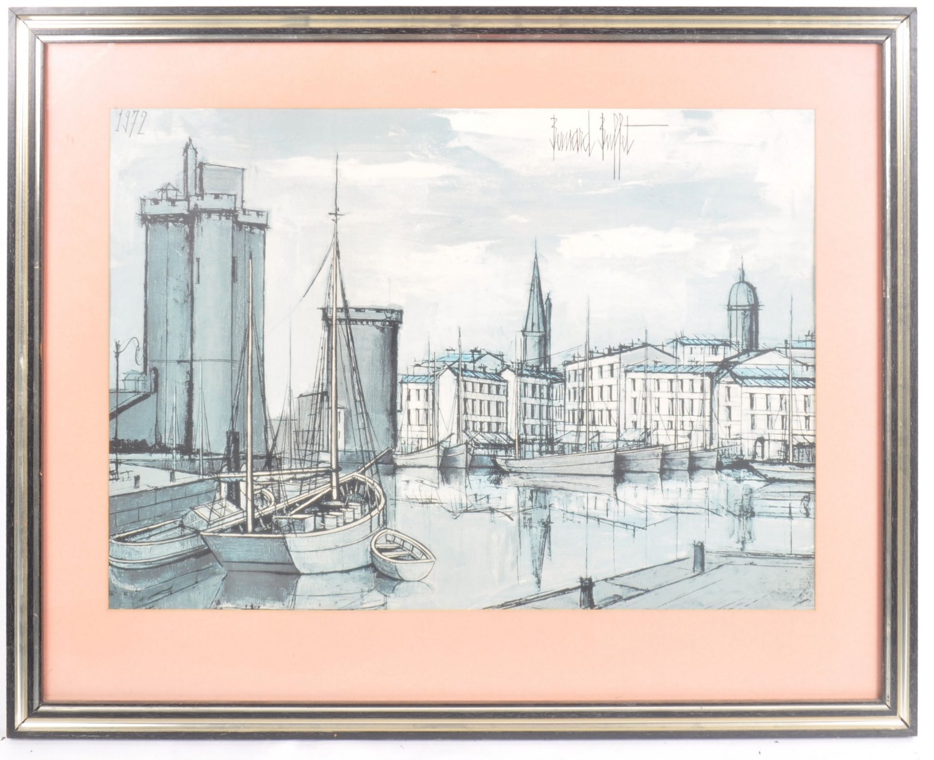 BERNARD BUFFET - LA TOUR ST. NICOLAS - MID CENTURY PRINT