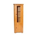 MODERN SOLID OAK CORNER CABINET - OAK FURNITURE LAND STYLE