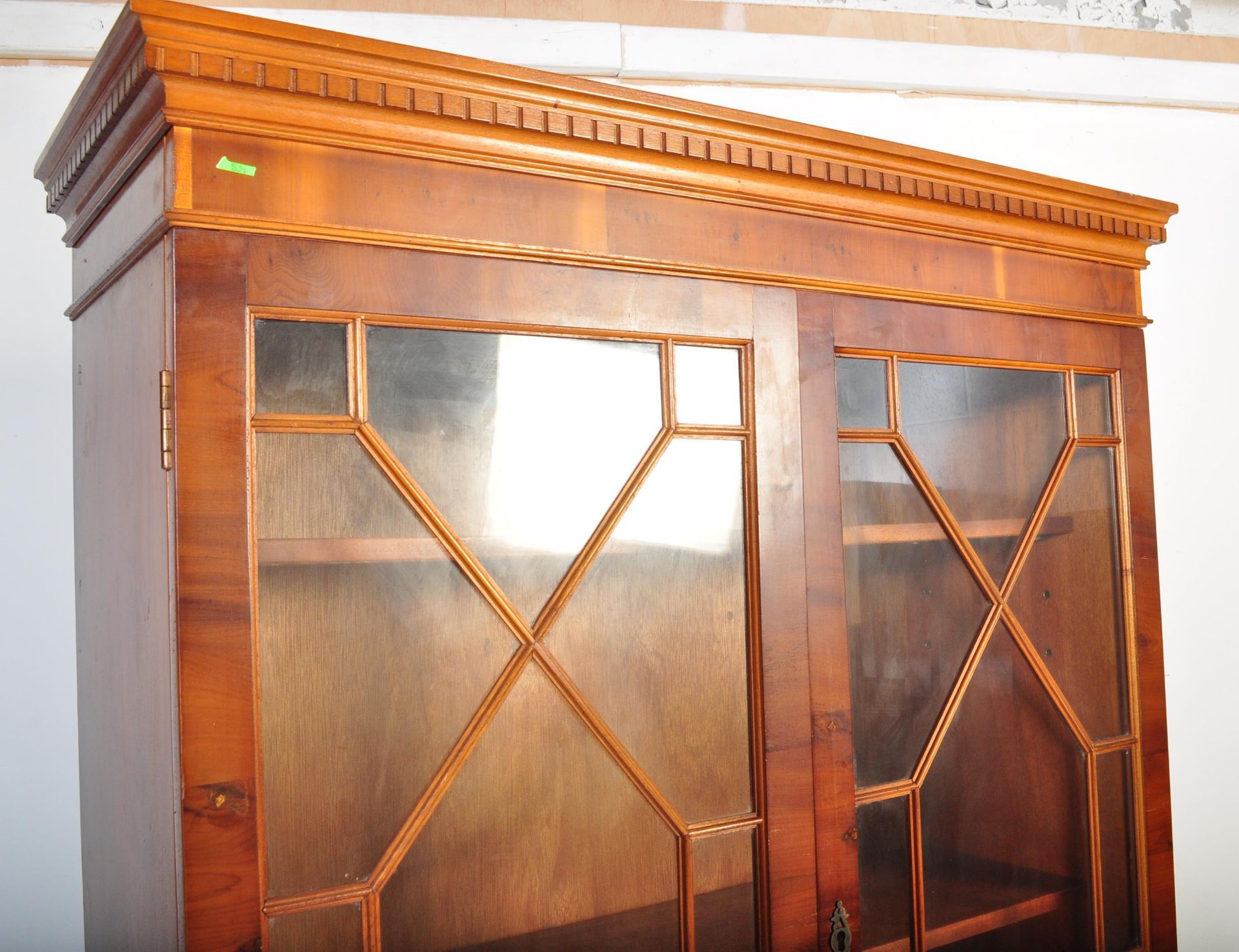 VINTAGE 20TH CENTURY VENEER BUREAU BOOKCASE - Image 6 of 8