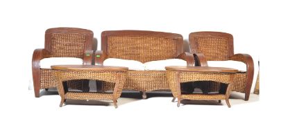 RATTAN WEAVE PLANTATION STYLE CONSERVATORY SUITE