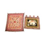 TWO VINTAGE MIDDLE EASTERN HANGING TAPESTRIES