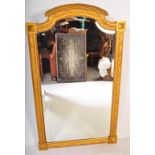 CIRCA 1920S GILT WOODEN BEVELLED EDGE MIRROR