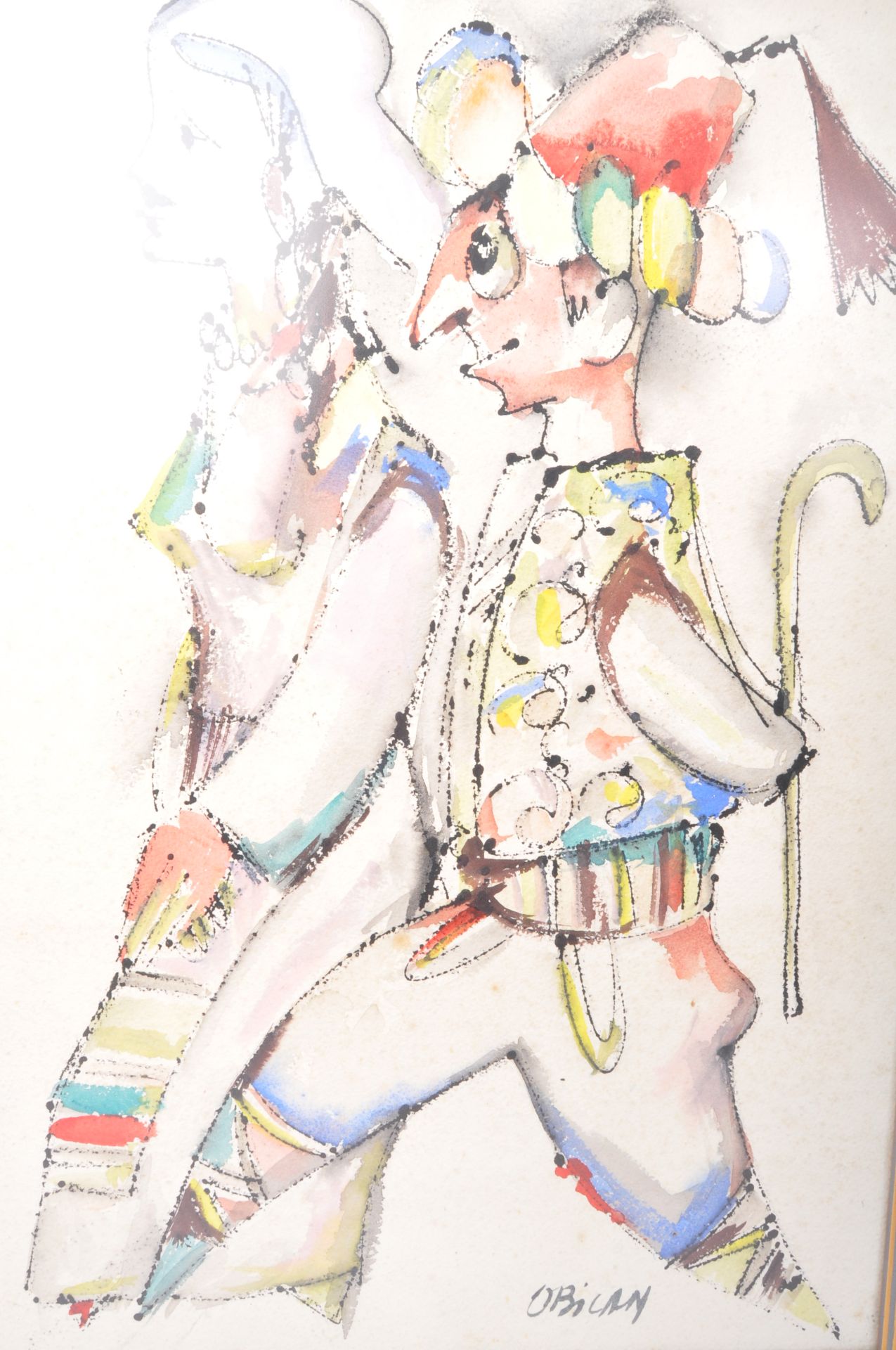 JOVAN OBICAN - PAIR OF VINTAGE ORIGINAL WATERCOLOURS ON PAPERS - Image 3 of 5