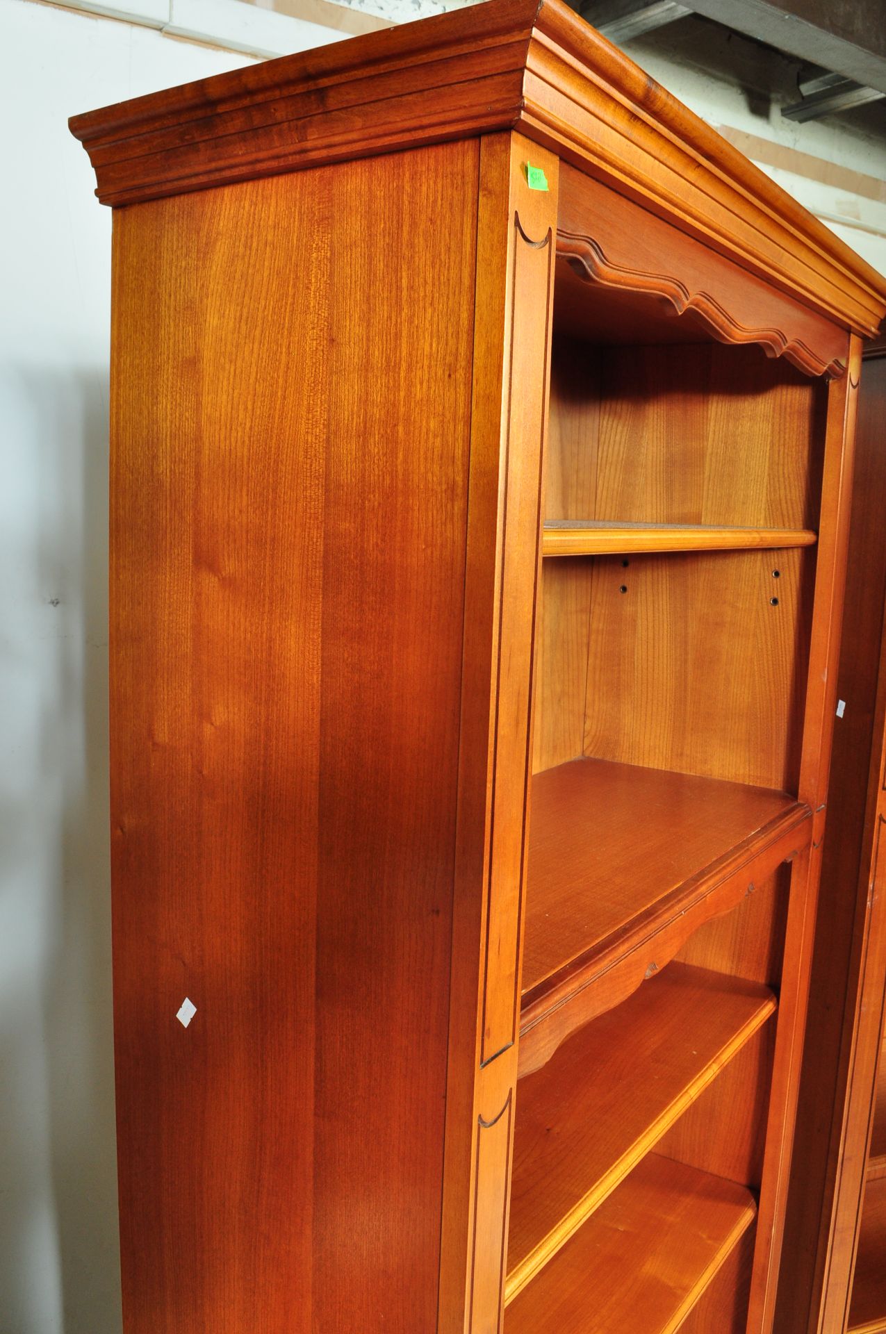 PAIR OF VINTAGE MAHOGANY OPEN FACE BOOKCASES - Image 4 of 4