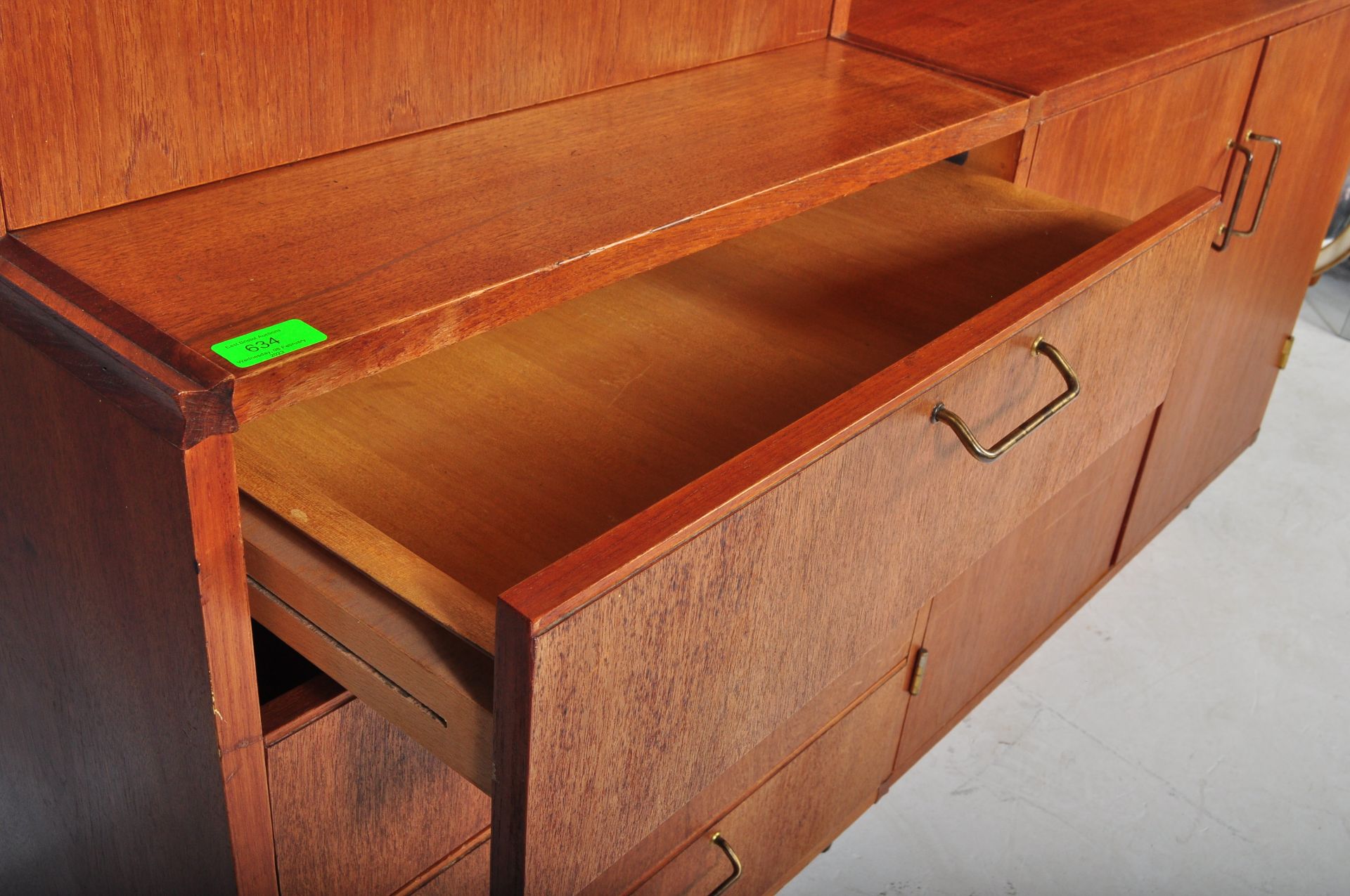 DANISH TEAK HIGH BOARD CREDENZA - MID 20TH CENTURY - Image 5 of 6