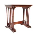 EDWARDIAN MAHOGANY NEST OF TABLES