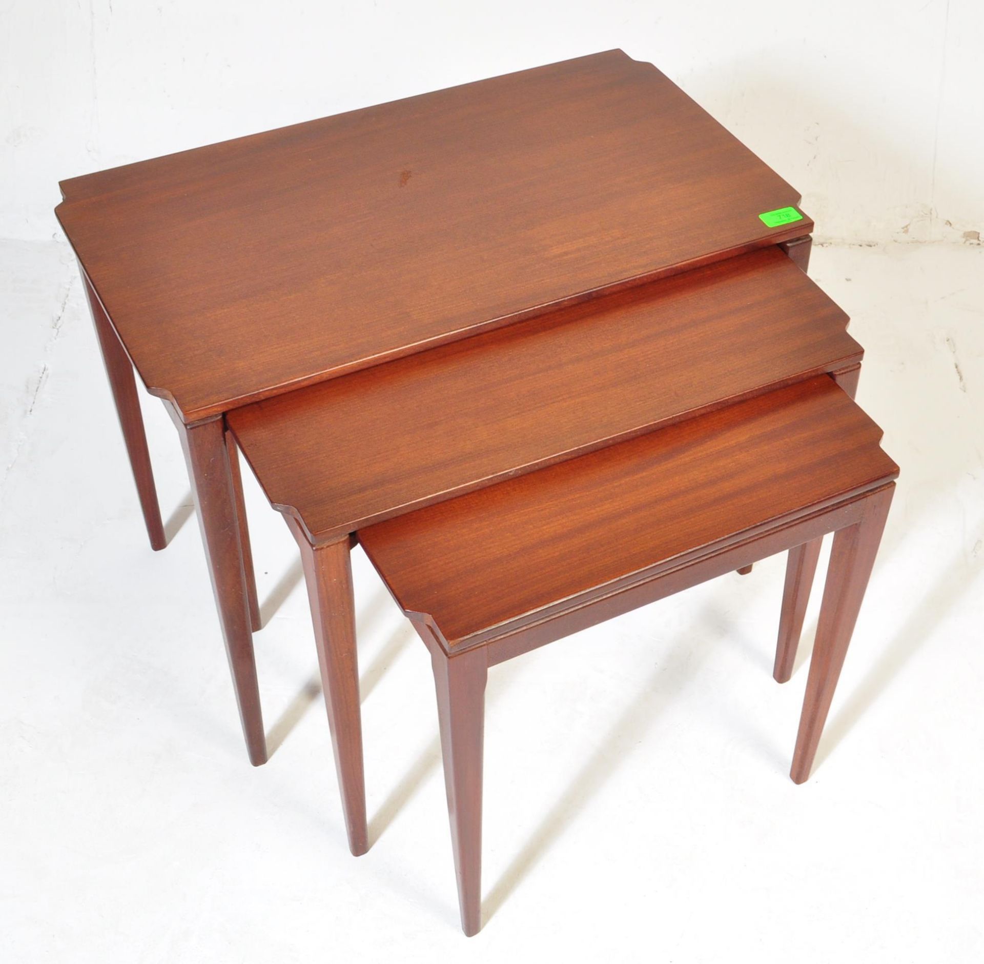 RETRO VINTAGE TEAK RICHARD HORNBY NEST OF TABLES - Image 2 of 3