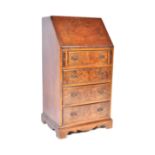 QUEEN ANNE REVIVAL BURR WALNUT LADIES WRITING BUREAU DESK