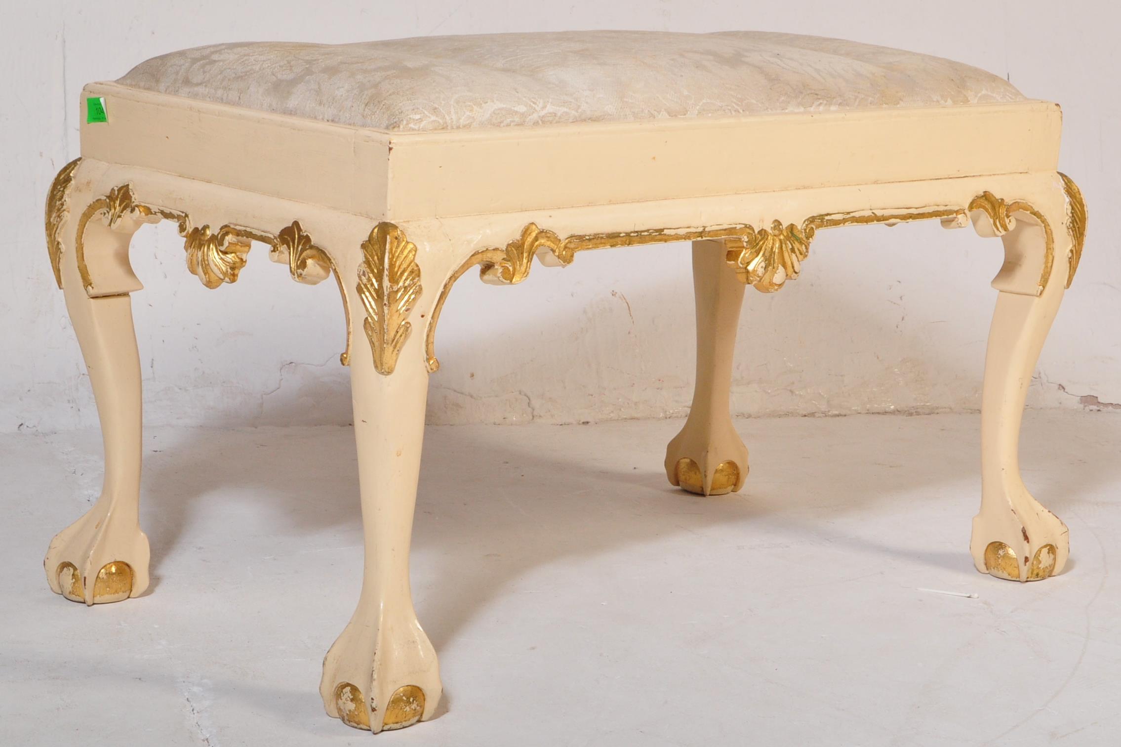 20TH CENTURY FRENCH LOUIS XVI MANNER DRESSING TABLE STOOL